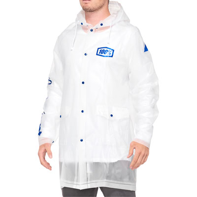 100% Torrent Mechanics Raincoat Medium Clear#mpn_20040-00011